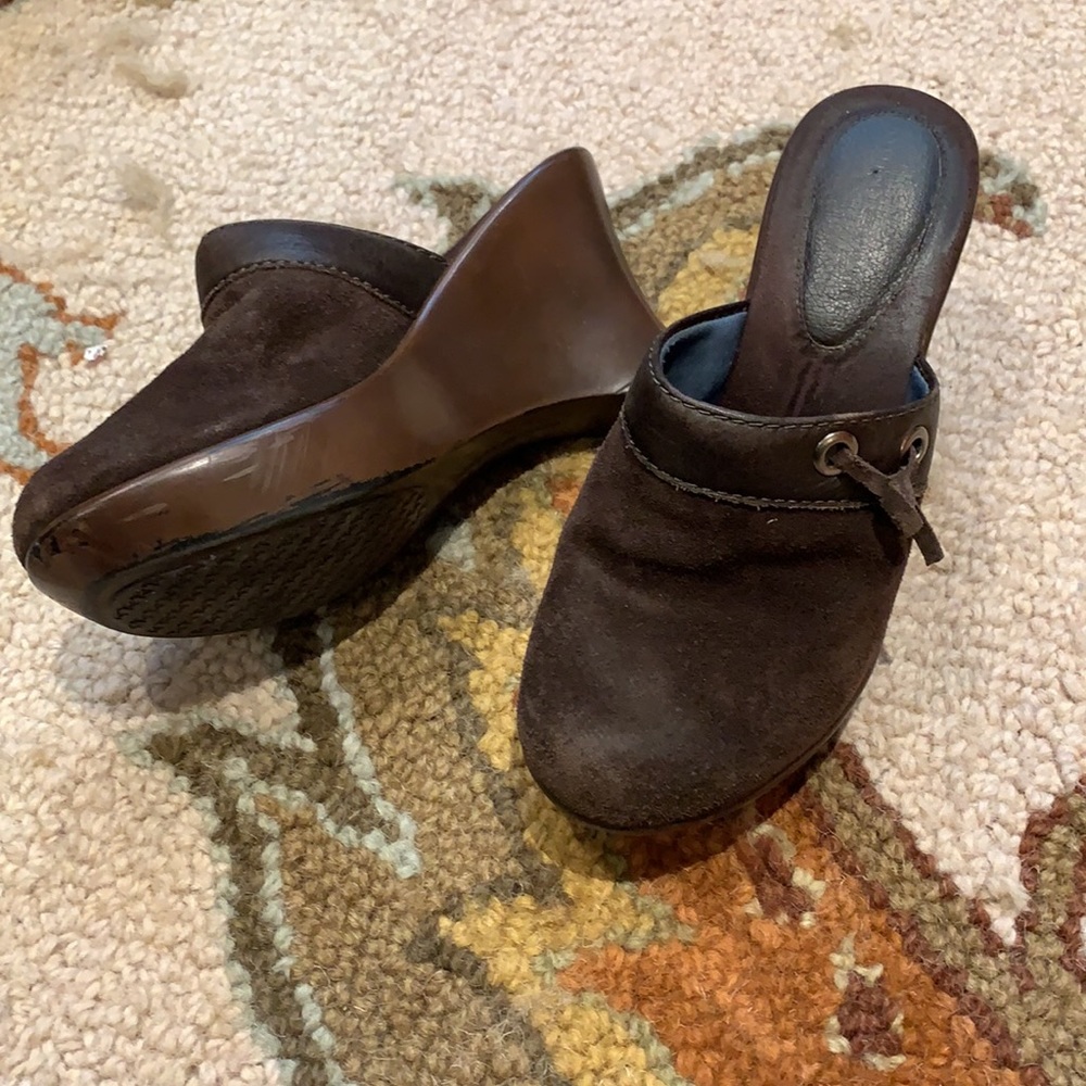 Tommy Hilfiger Mules Heeled Wedges size 6.5